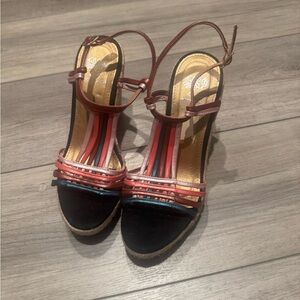 Elegant Multicolor Strappy Sandals